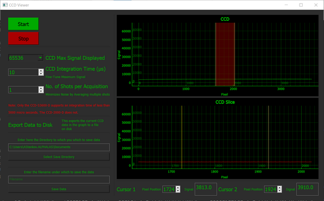 CCD Python GUI